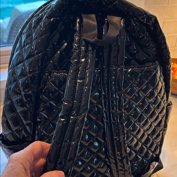 MZ Wallace Metro Deluxe Backpack black lacquer - Picture 6 of 10